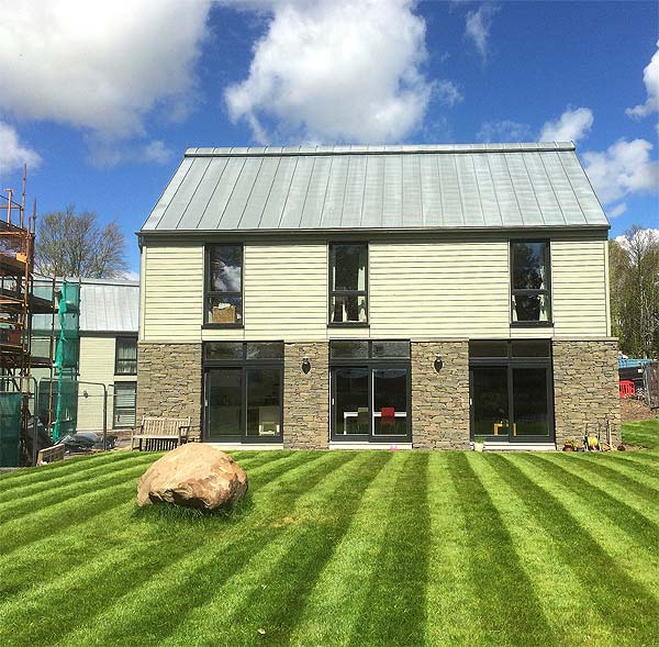 View of Plot 9 with lawn
